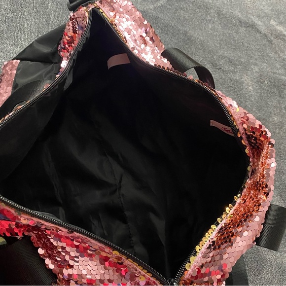Justice Sequin Cheer bag black and Pink. - Picture 6 of 7